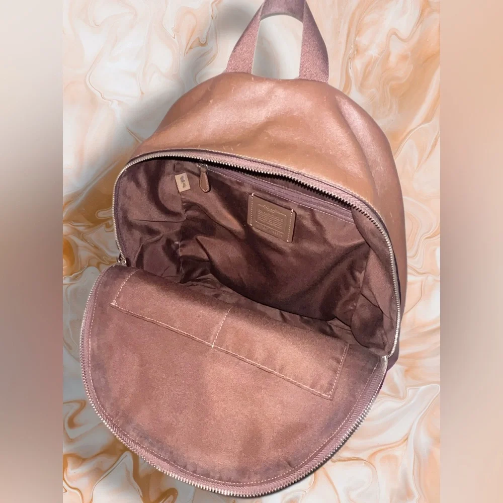 Coach Charlie Brown and Tan Signature Medium Backpack - Picture 5 of 7